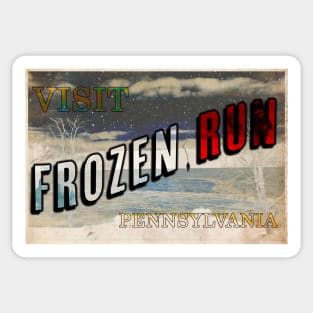 Frozen Run Postcard Sticker